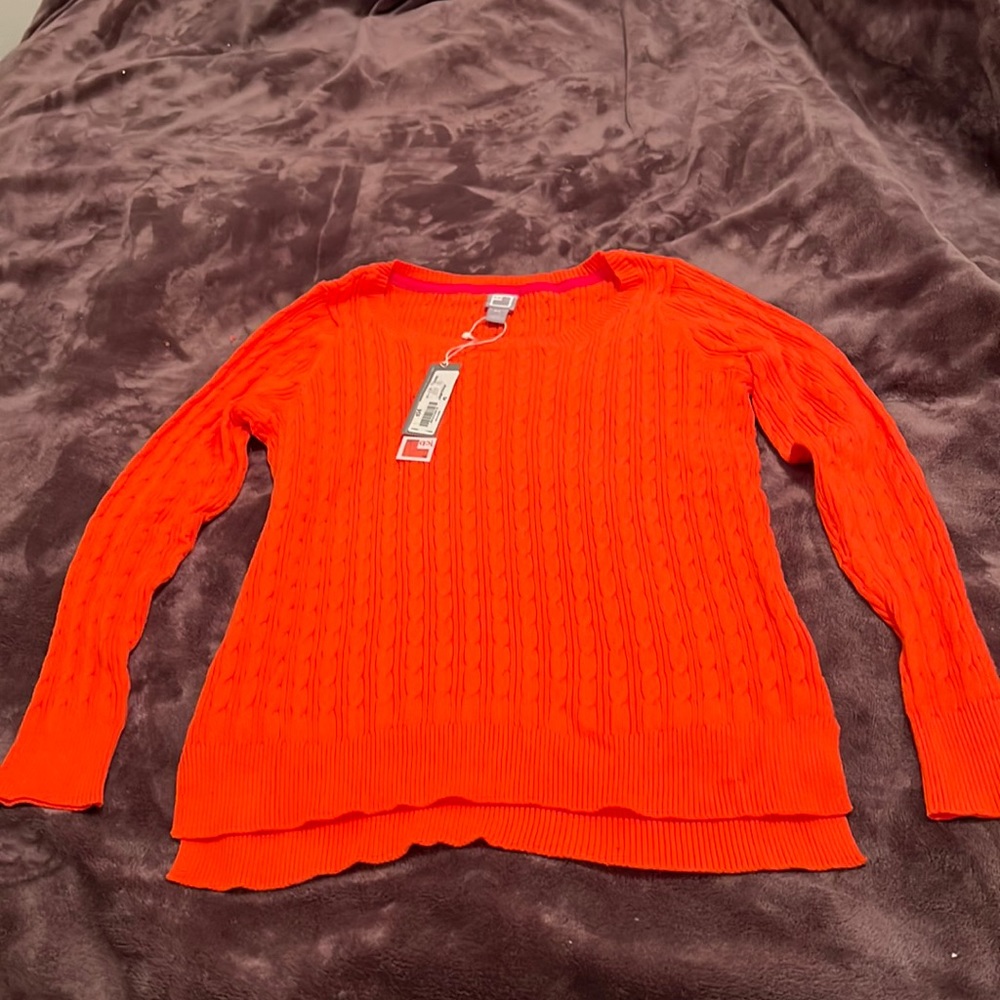 JCPenney Brand Sweater Jungle Orange size petite small